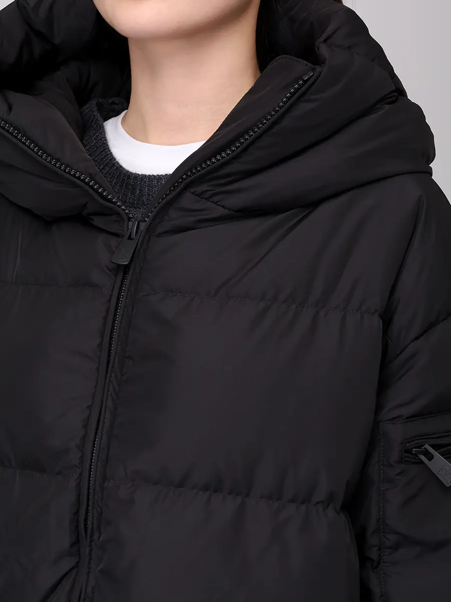 Пуховик стеганый BACON BACPIGIA555/CLOUD 78 CBA-BLACK Черный  Фото 5