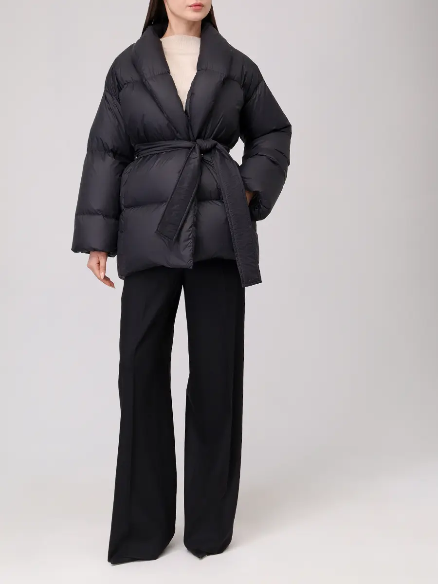 Пуховик стеганый BACON BACPIGIA557/DADA 78 WLT-BLACK Черный  Фото 2