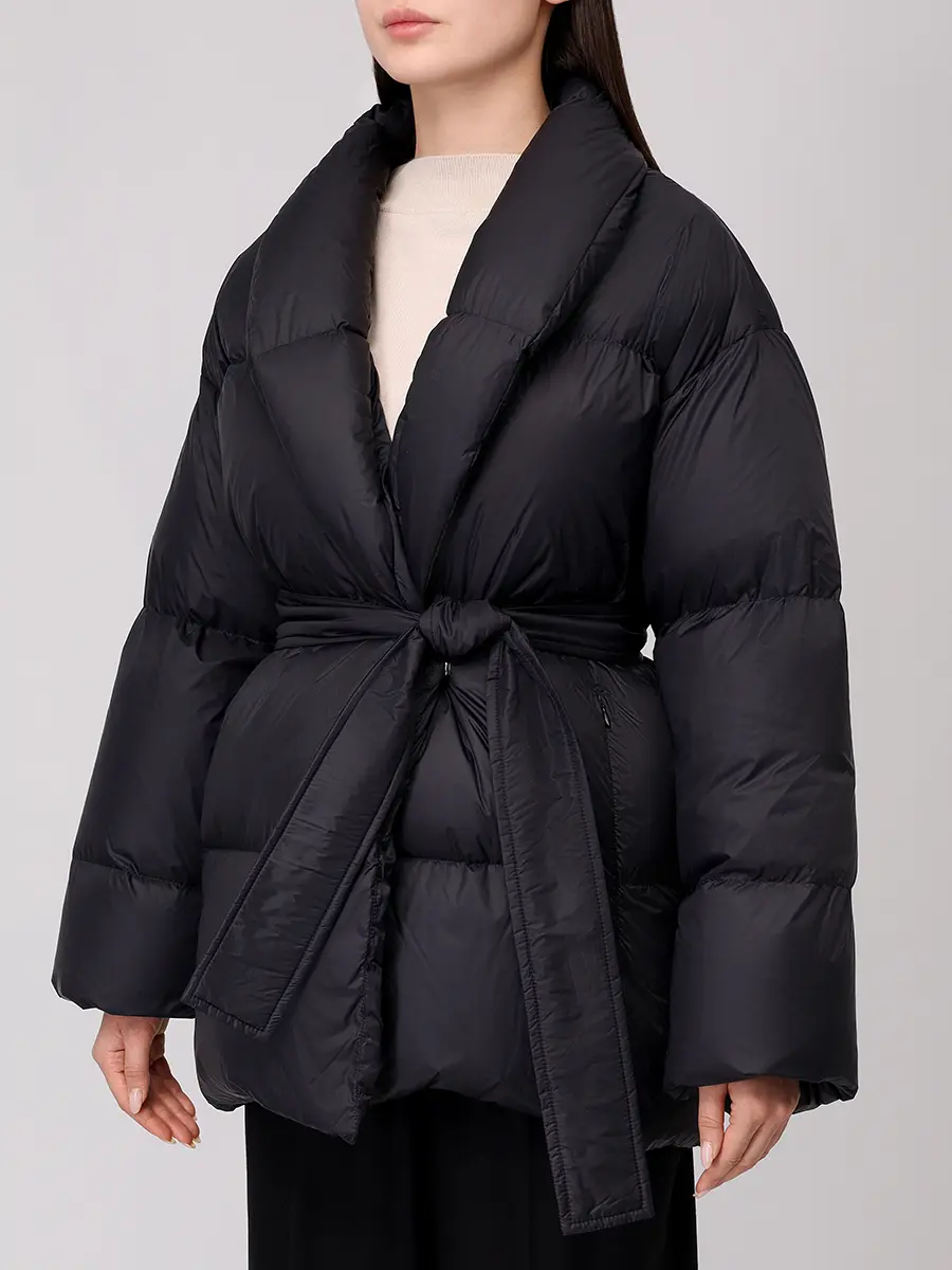 Пуховик стеганый BACON BACPIGIA557/DADA 78 WLT-BLACK Черный  Фото 4