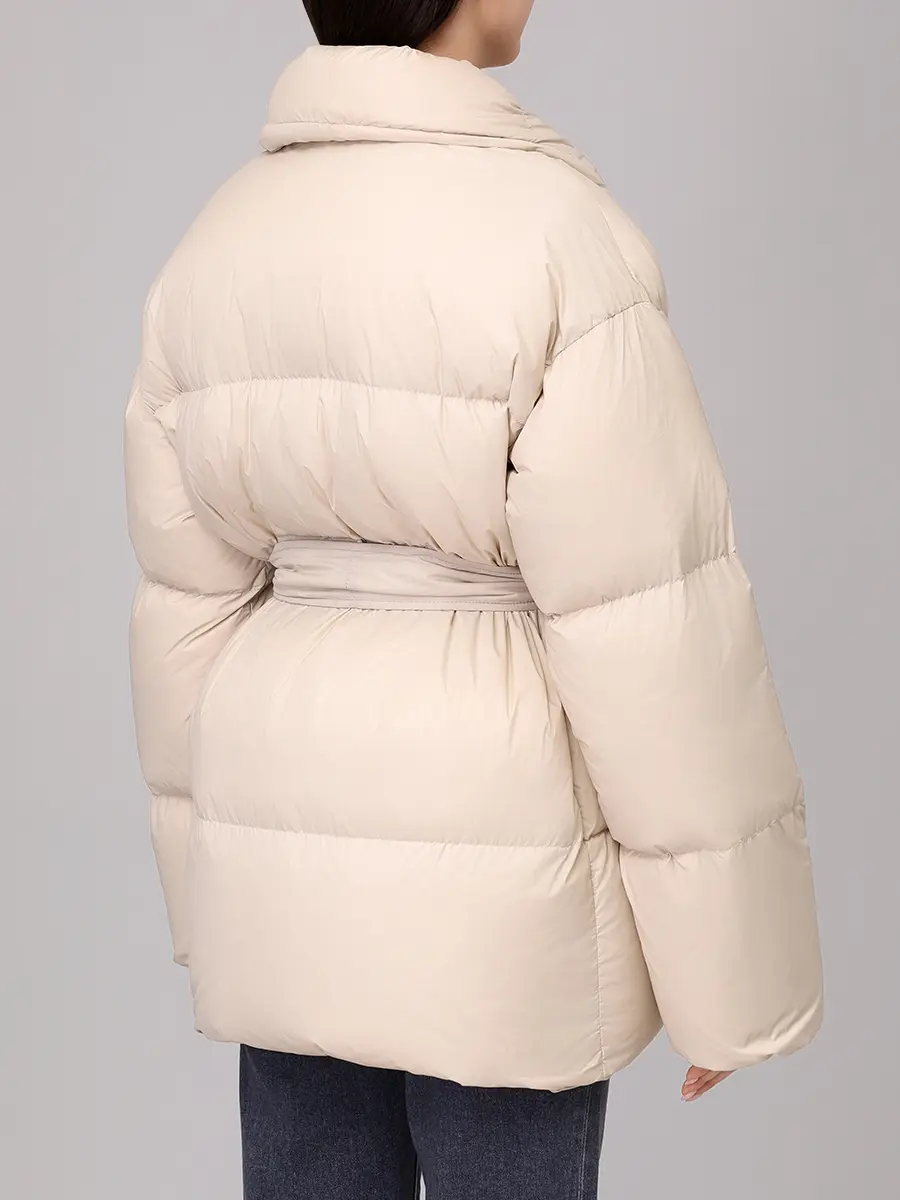 Пуховик стеганый BACON BACPIGIA557/DADA 78 WLT-SAND Кремовый  Фото 3