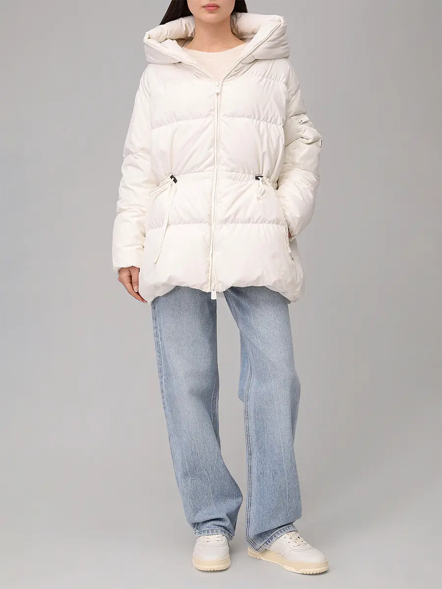 Пуховик стеганый BACON BACPIGIA555/CLOUD 78 CBA-OFF WHITE Белый  Фото 2