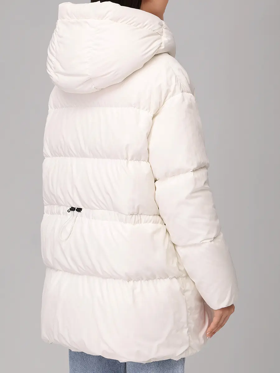 Пуховик стеганый BACON BACPIGIA555/CLOUD 78 CBA-OFF WHITE Белый  Фото 3
