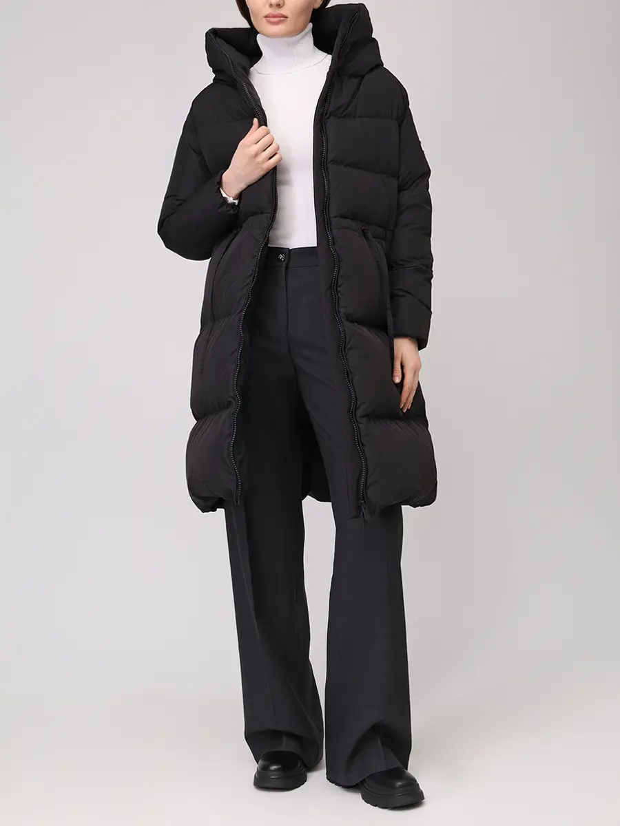 Пуховик стеганый BACON BACPIGIA582/CLOUD 105 GDA-BLACK Черный  Фото 2