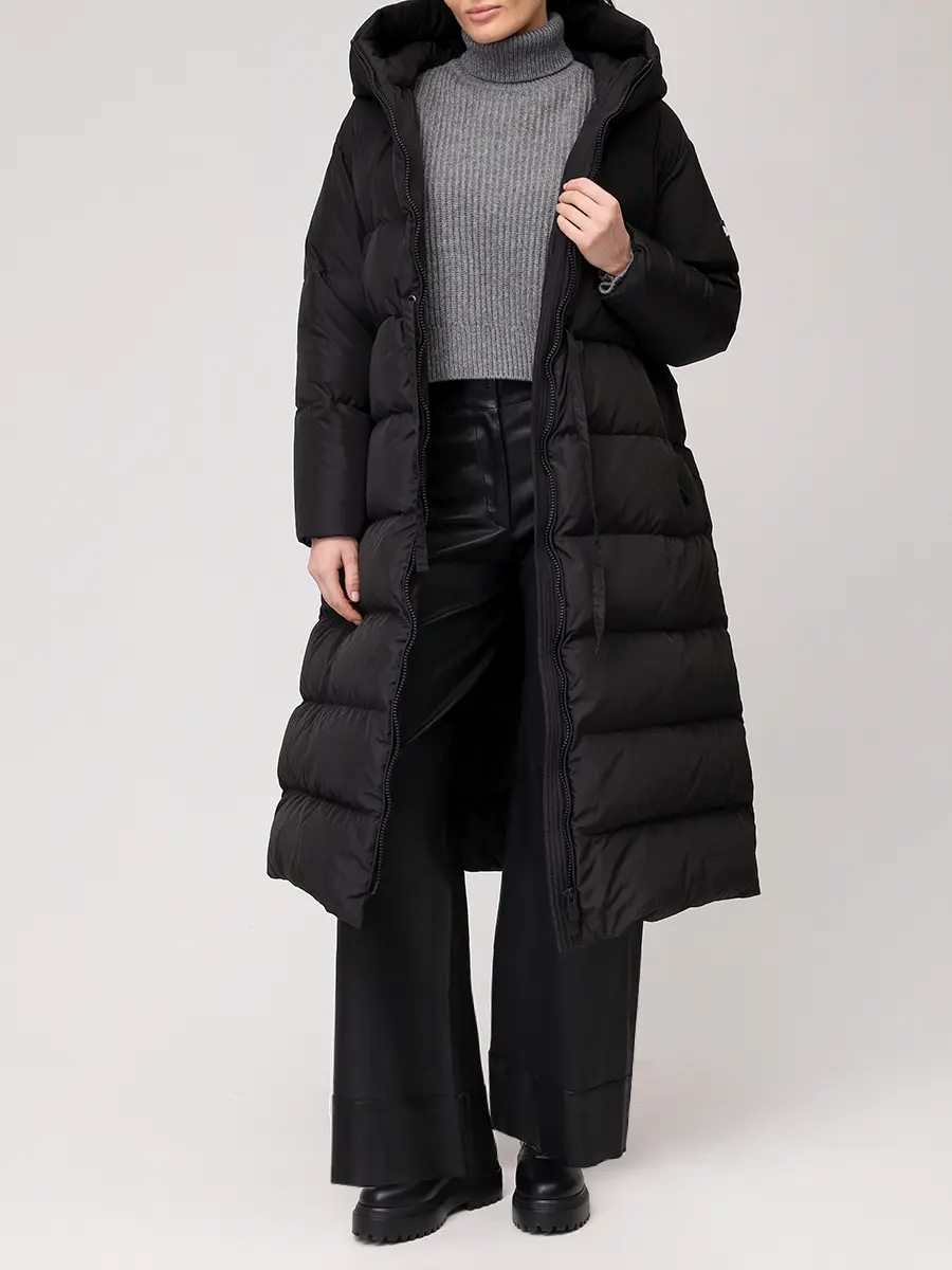 Пуховик стеганый BACON BACPICAP583/NEW CLOUD GIANT GDA-BLACK Черный  Фото 2