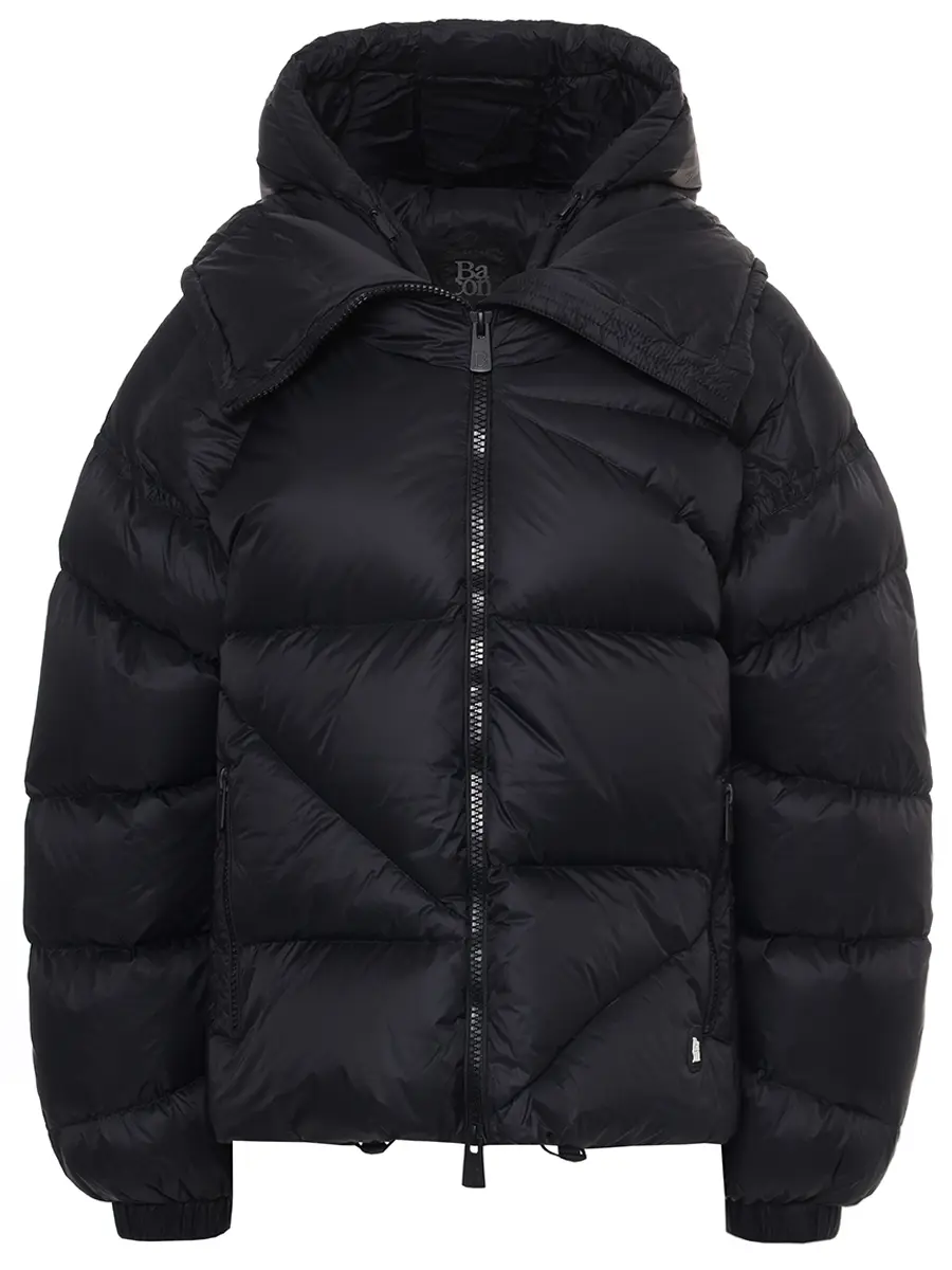

Пуховик стеганый, Черный, BACPIGIA559/DOUBLE B WLT-BLACK