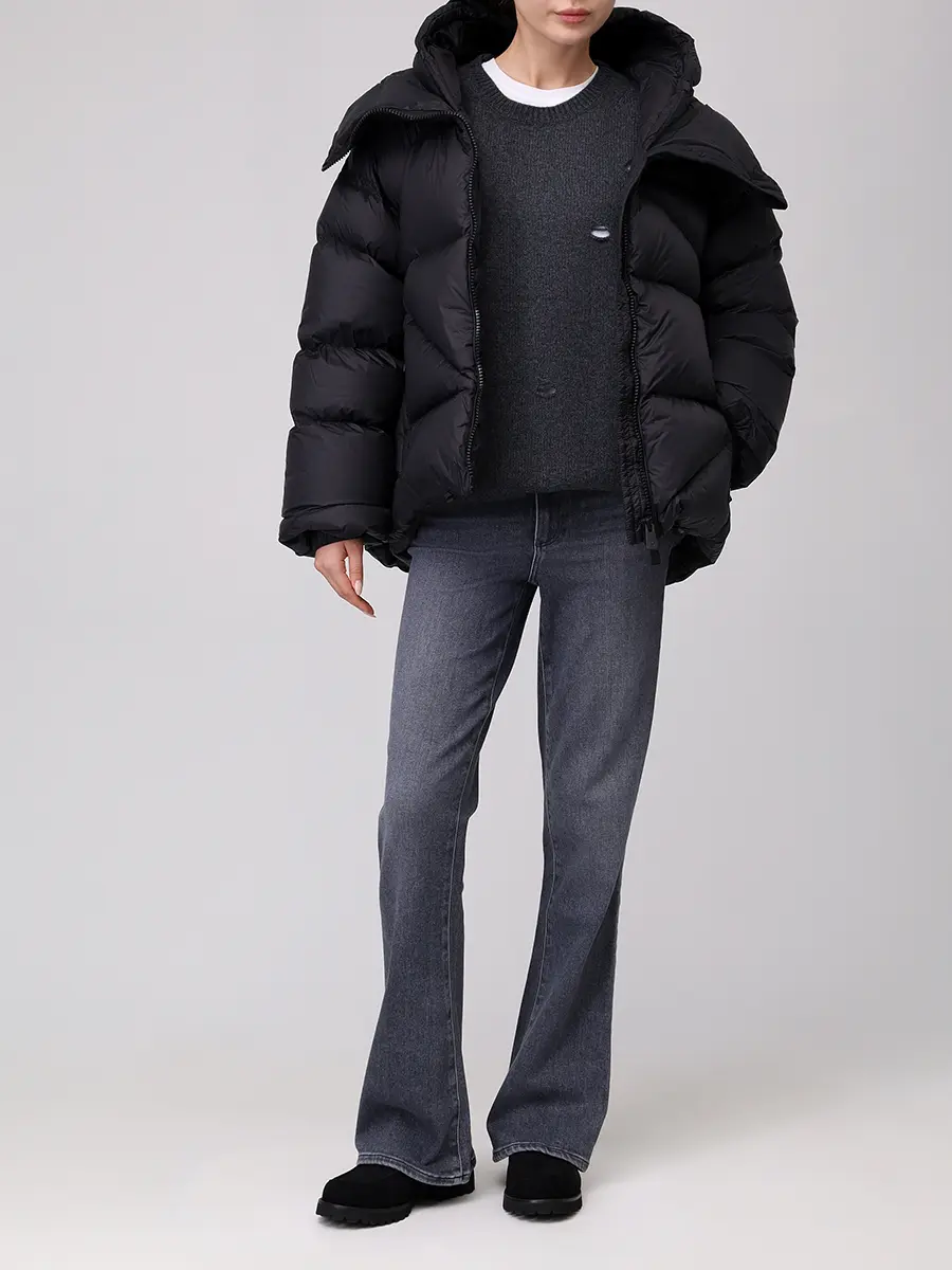 Пуховик стеганый BACON BACPIGIA559/DOUBLE B WLT-BLACK Черный  Фото 2