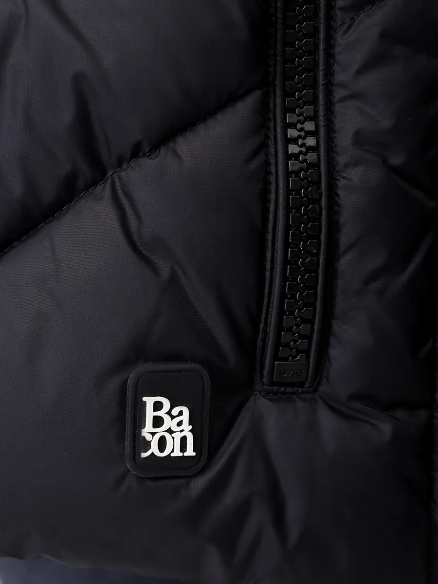 Пуховик стеганый BACON BACPIGIA559/DOUBLE B WLT-BLACK Черный  Фото 6