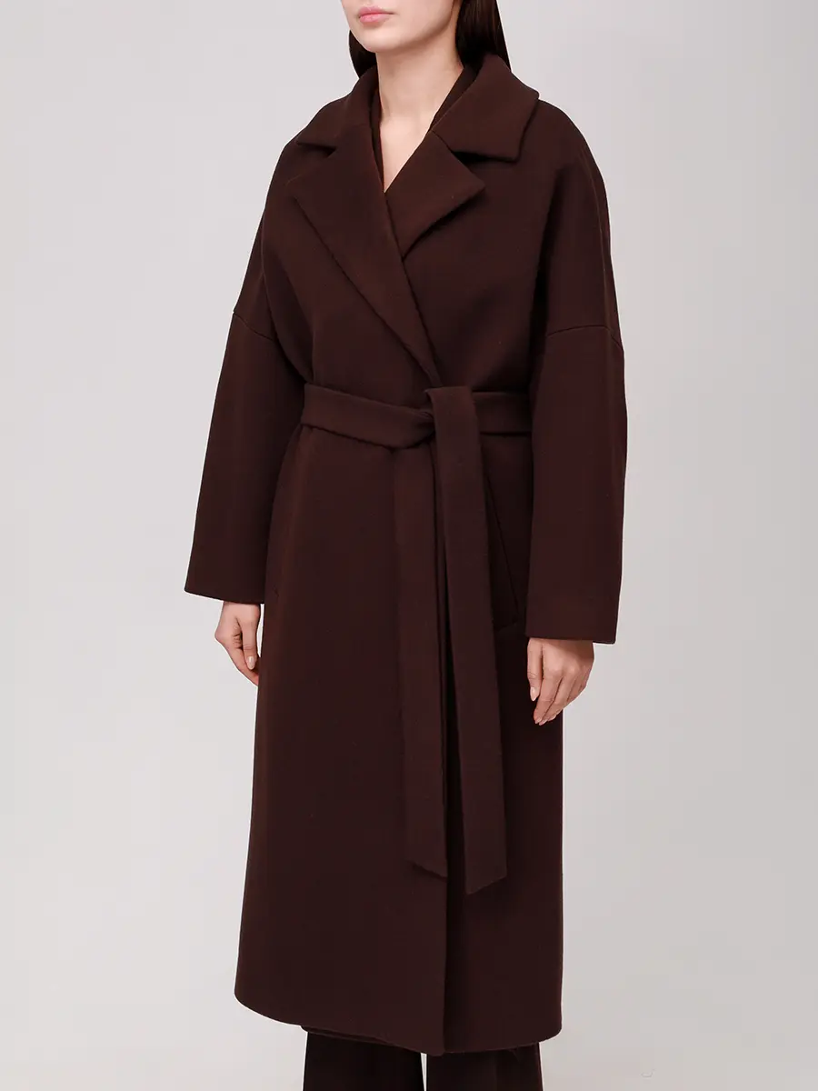 Пальто кашемировое ELISABETTA 75-63 13/100 Коричневый  Фото 4