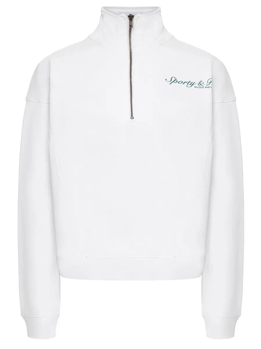 Толстовка хлопковая SPORTY & RICH ST073621306WH01/48 Белый 