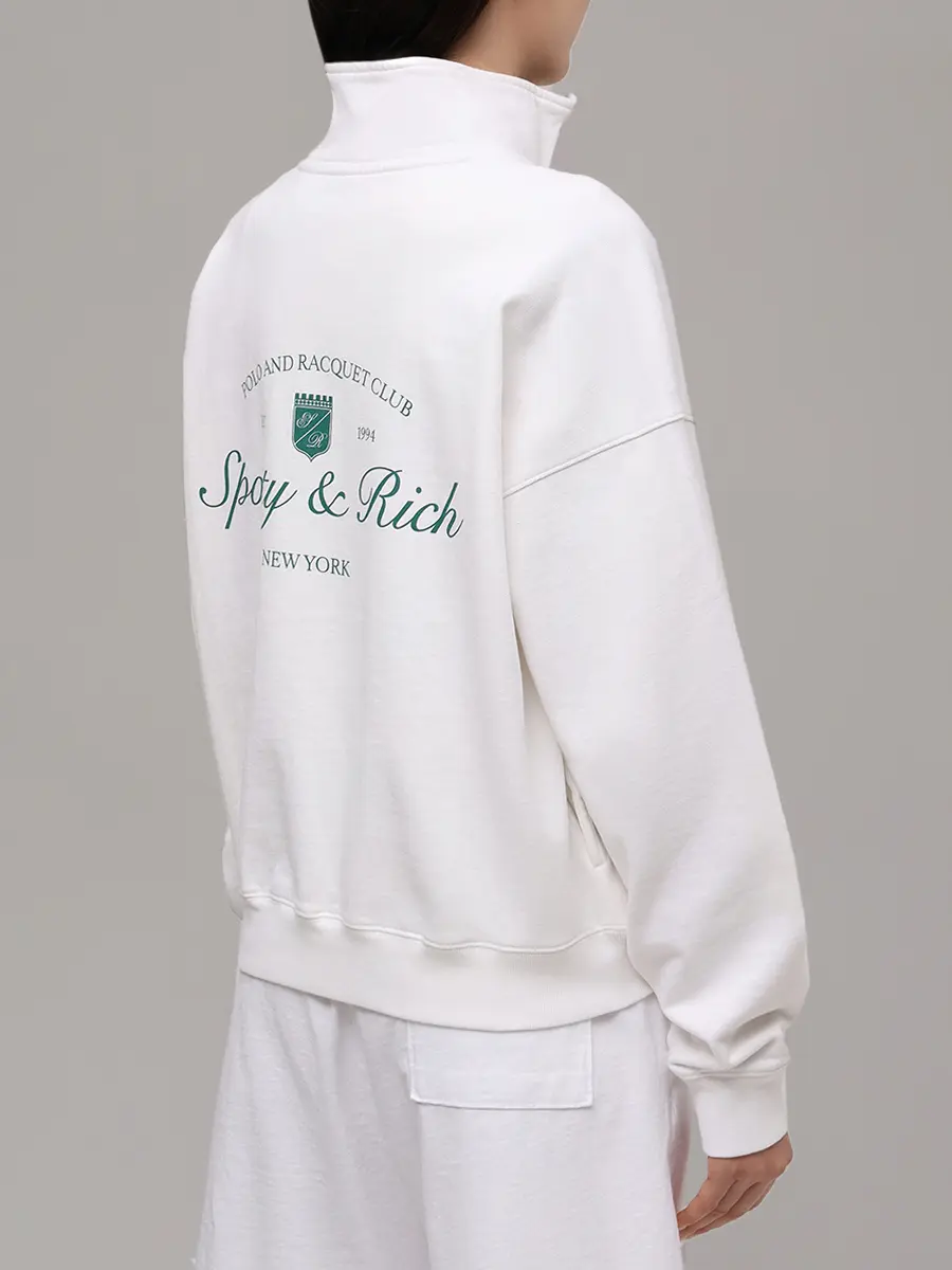 Толстовка хлопковая SPORTY & RICH ST073621306WH01/48 Белый  Фото 3
