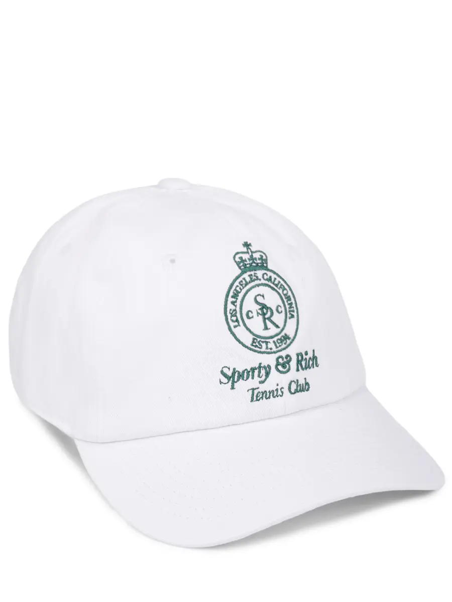 Бейсболка хлопковая SPORTY & RICH AC040621304WH01/48 Белый 