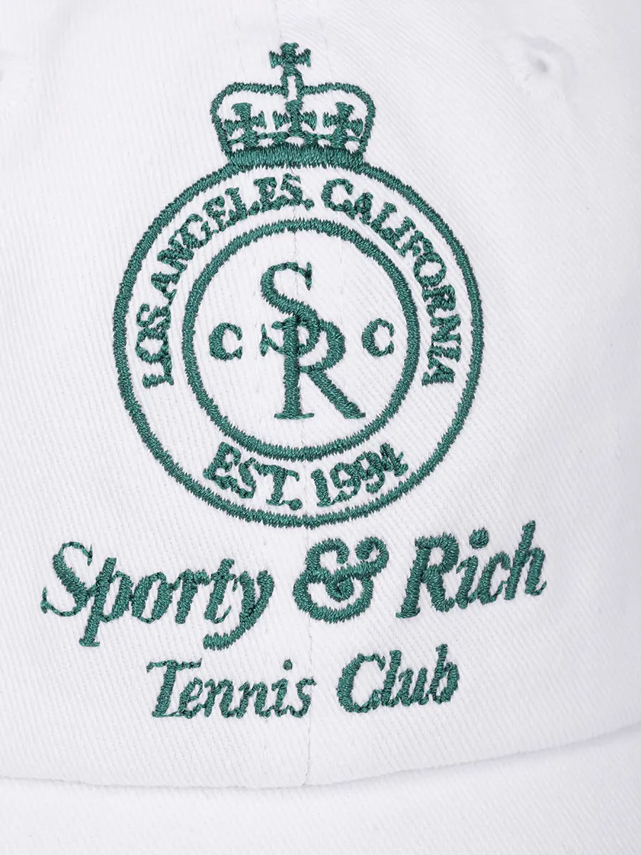 Бейсболка хлопковая SPORTY & RICH AC040621304WH01/48 Белый  Фото 3