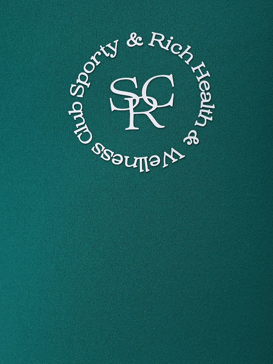 Леггинсы однотонные SPORTY & RICH PA002621305GR03/3710 Зеленый  Фото 6