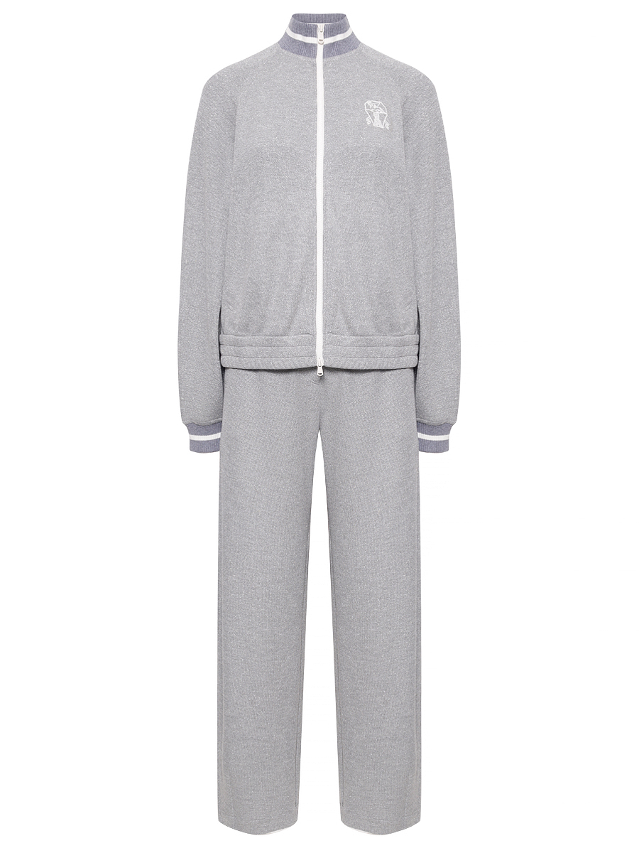 Костюм из вискозы и хлопка BRUNELLO CUCINELLI