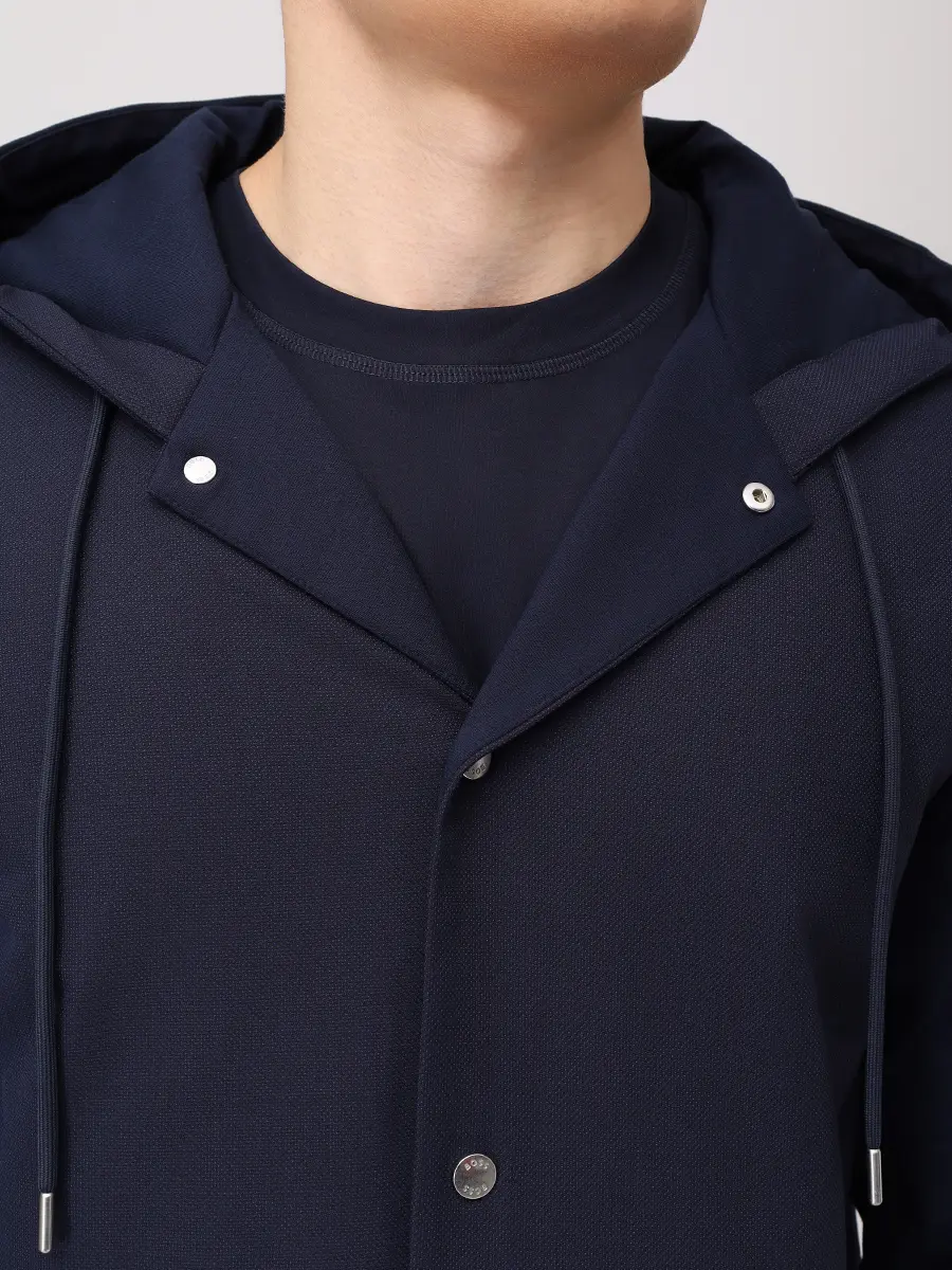 Костюм из лиоцелла и шерсти BOSS 50543385/50543380/404 Синий  Фото 5