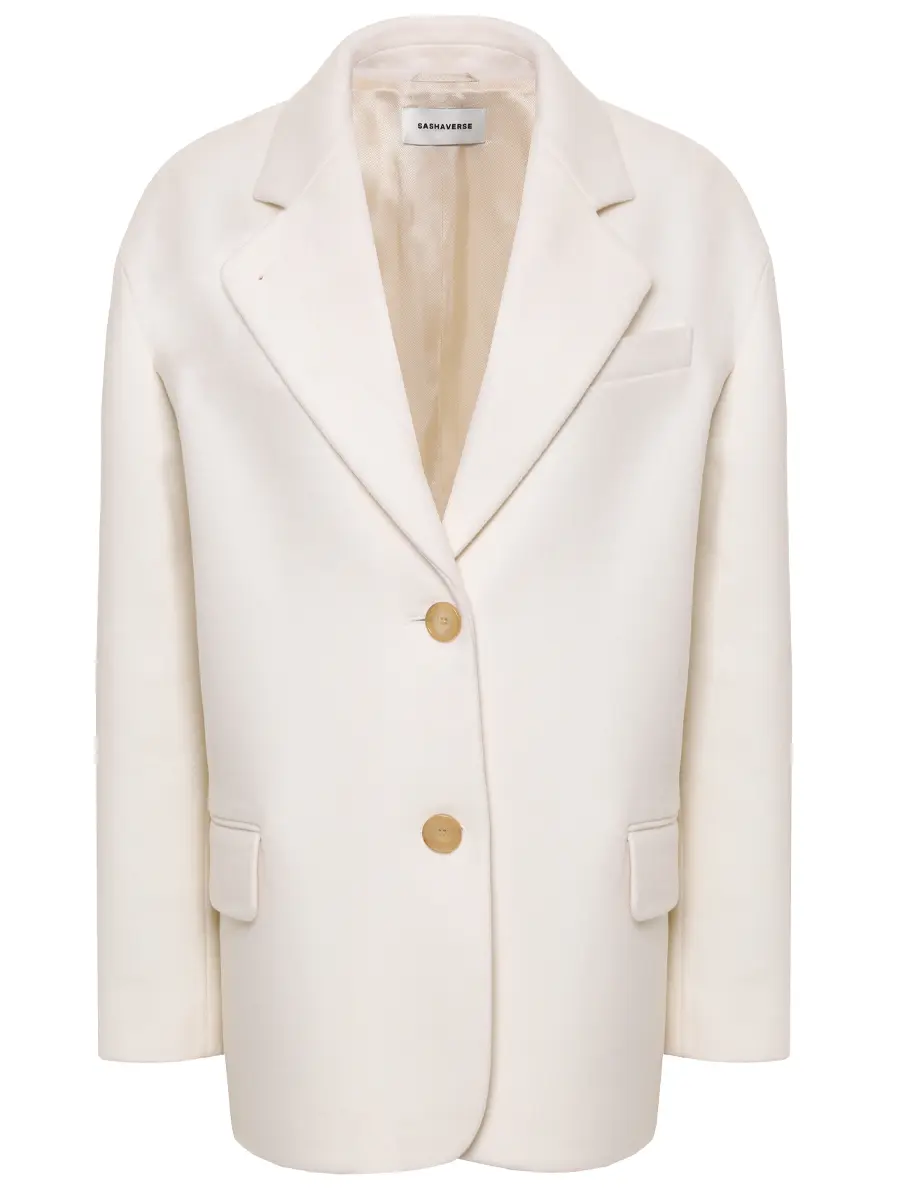 Пальто шерстяное SASHAVERSE CT013/CLM/1408.101/W25 Кремовый 