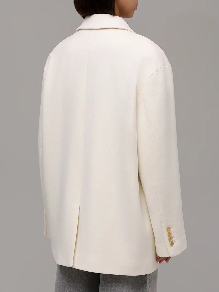 Пальто шерстяное SASHAVERSE CT013/CLM/1408.101/W25 Кремовый  Фото 3