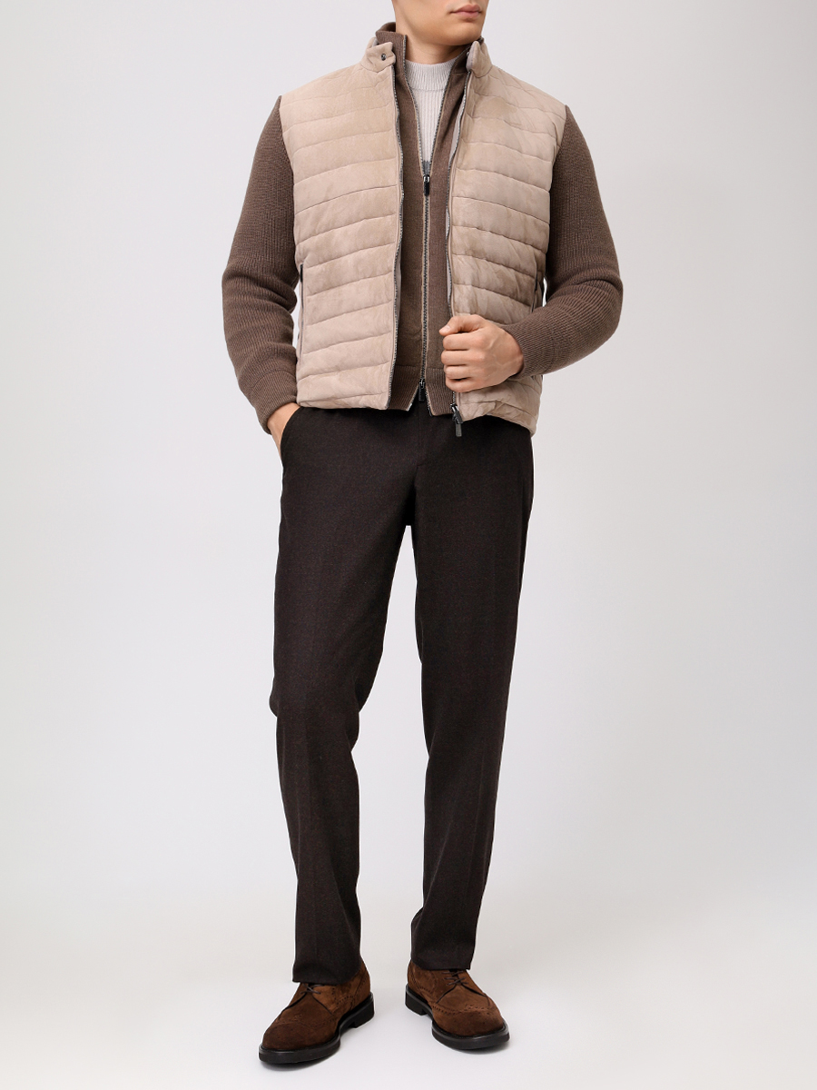 

Куртка комбинированная, Бежевый, 15311266/412