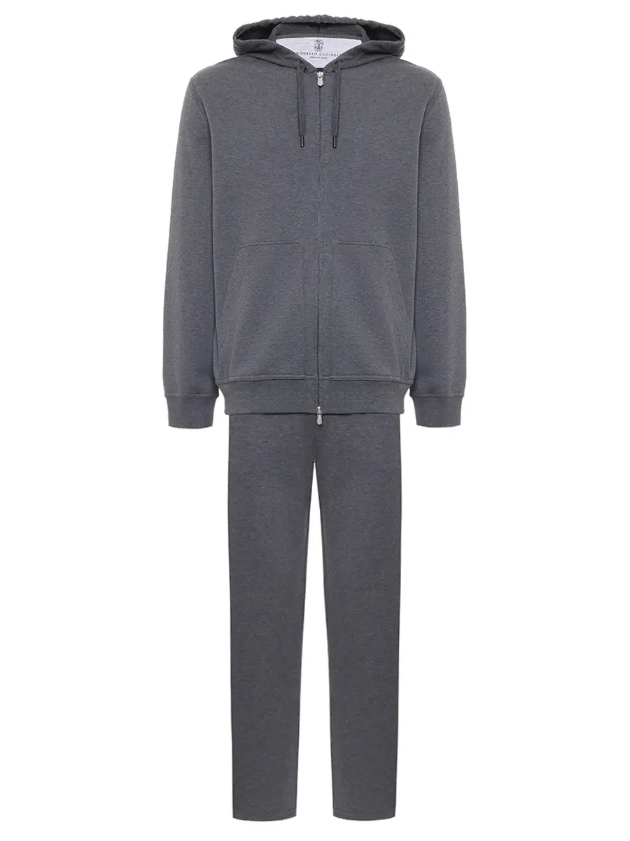 Костюм хлопковый BRUNELLO CUCINELLI MW8639069G/MW8633243G C080 Серый 