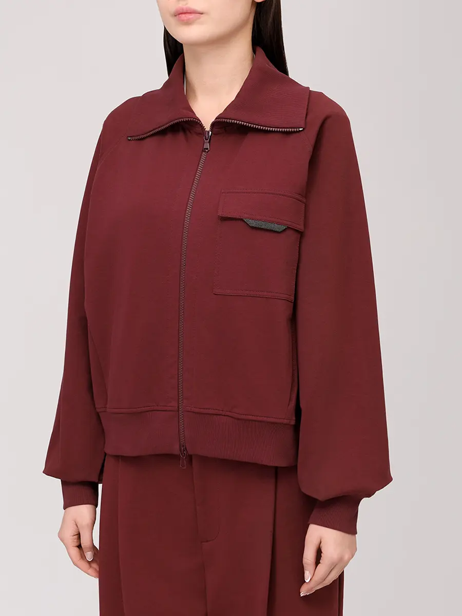 Костюм хлопковый BRUNELLO CUCINELLI MP827SN706/MP827SN799 C7235 Бордовый  Фото 4