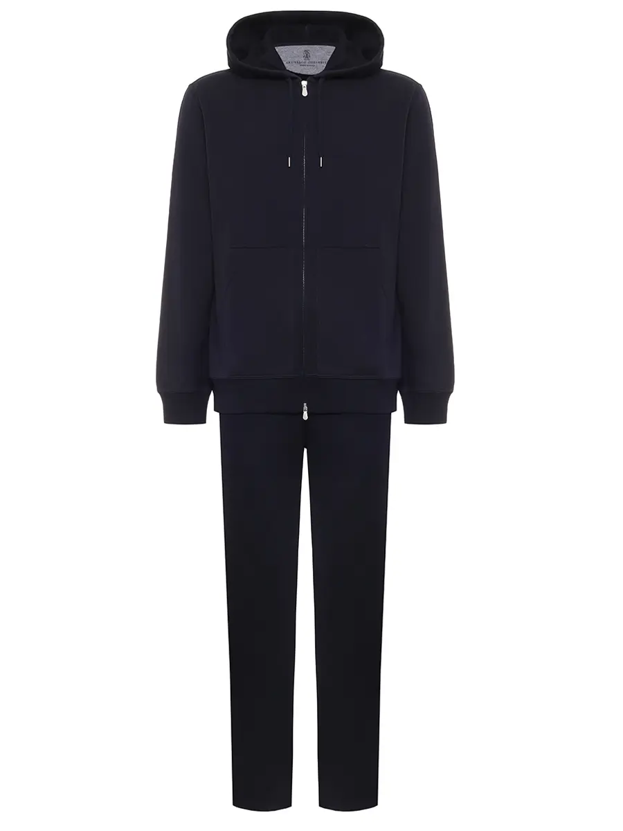 Костюм хлопковый BRUNELLO CUCINELLI MW8639069G/MW863324G C4425 Синий 