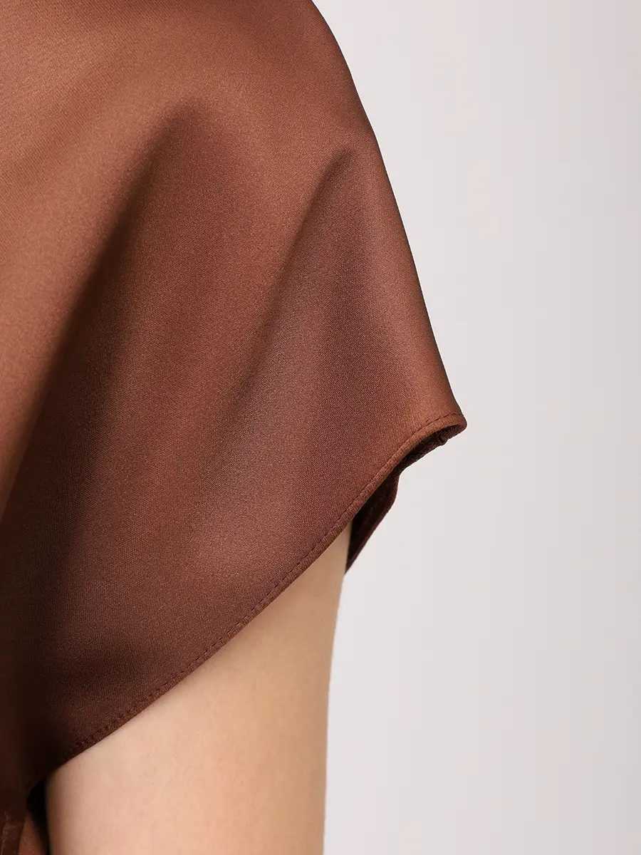 Топ атласный VASSA&CO V256631S-1841C87 Коричневый  Фото 6