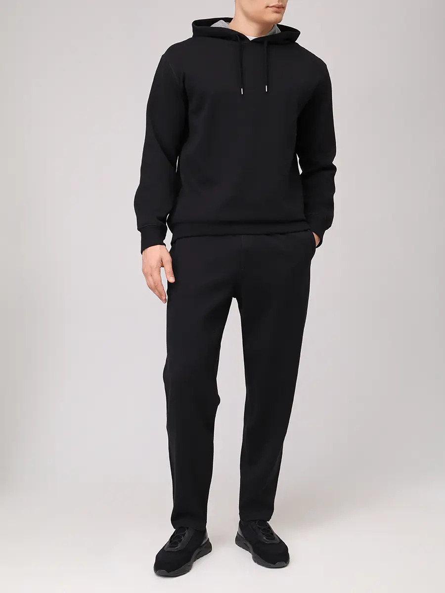 Костюм хлопковый BRUNELLO CUCINELLI MM8319021G/MM8313243G C101 Черный  Фото 2