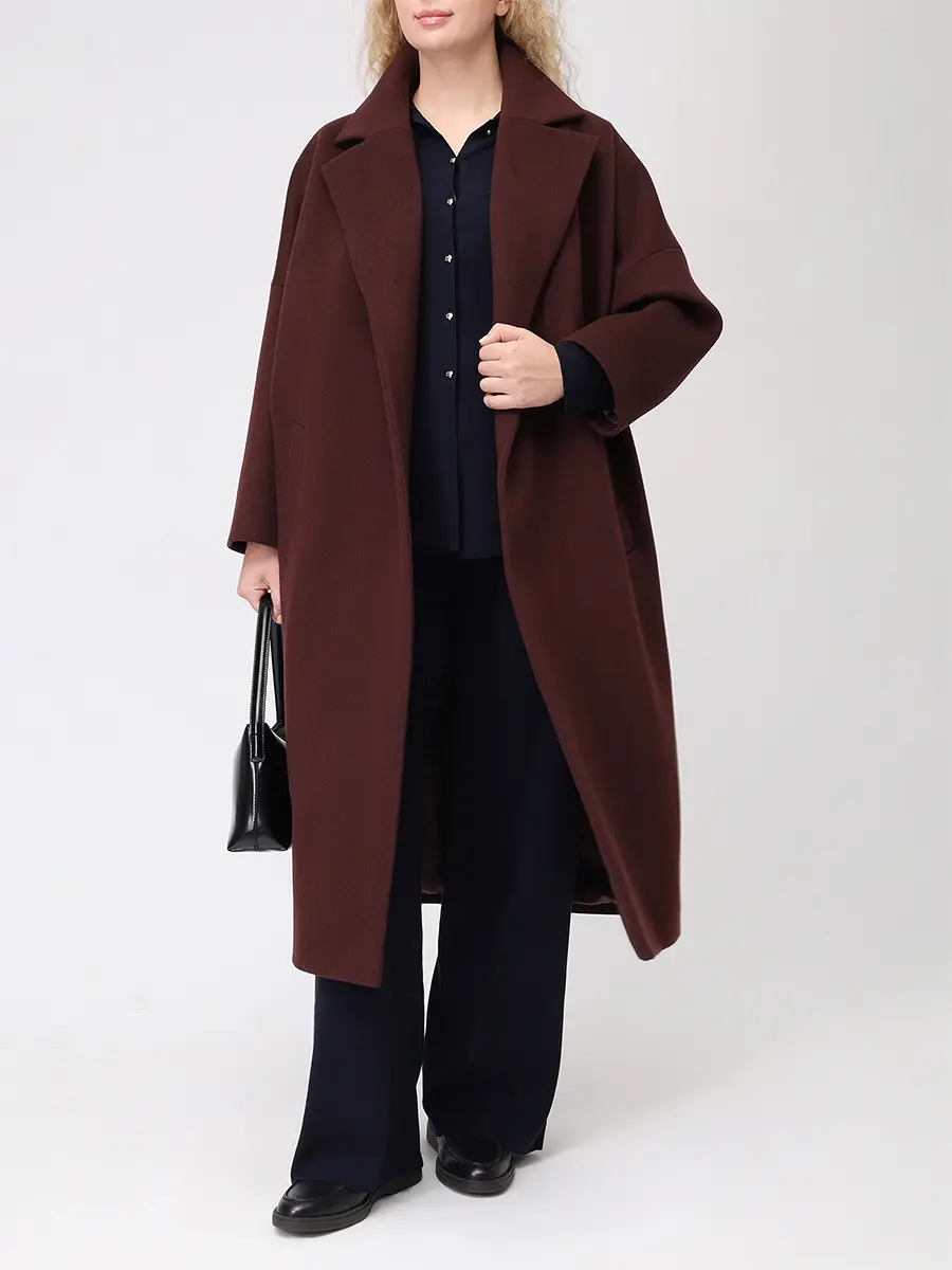 Пальто кашемировое ELISABETTA 75-63 7131/100 Бордовый  Фото 2