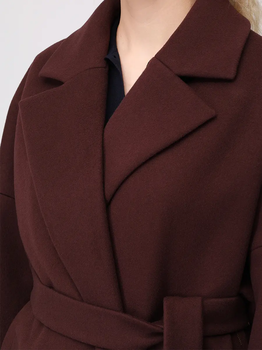 Пальто кашемировое ELISABETTA 75-63 7131/100 Бордовый  Фото 5