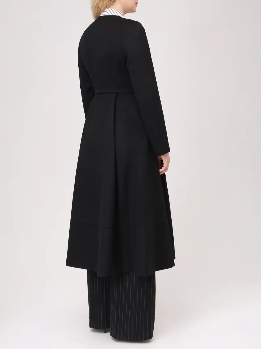 Пальто шерстяное ELISABETTA 74-67 0091/55 Черный  Фото 3