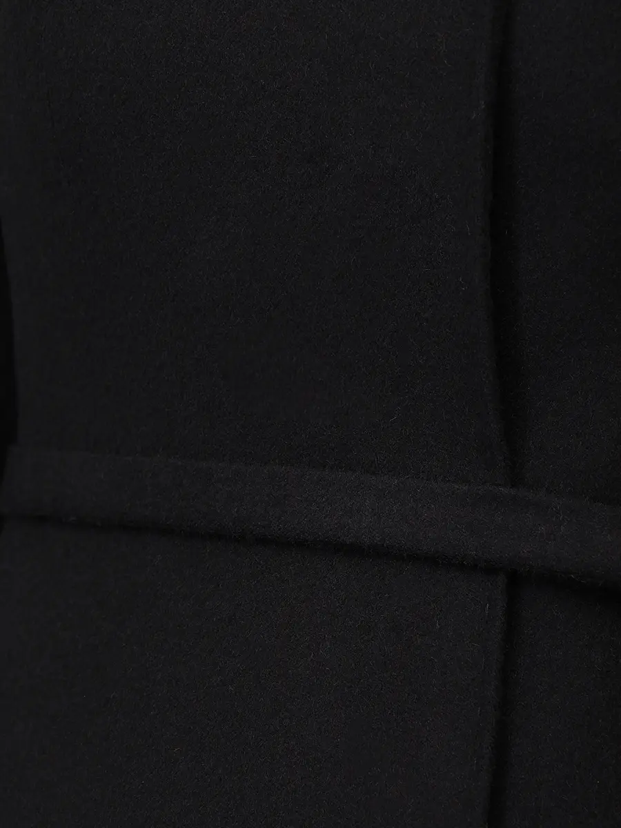 Пальто шерстяное ELISABETTA 74-67 0091/55 Черный  Фото 6