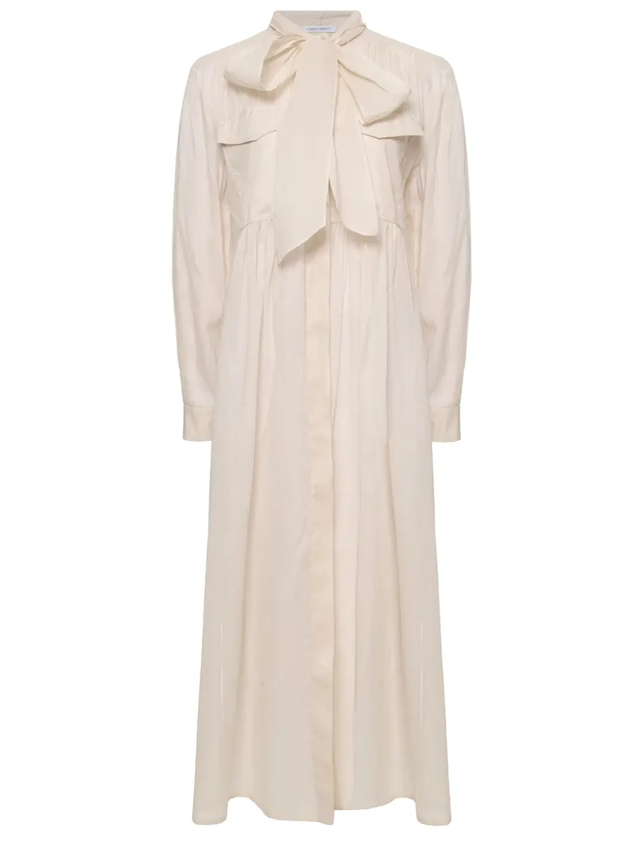 Платье хлопковое ALBERTA FERRETTI 251M 0464-0128 0045+ Бежевый 