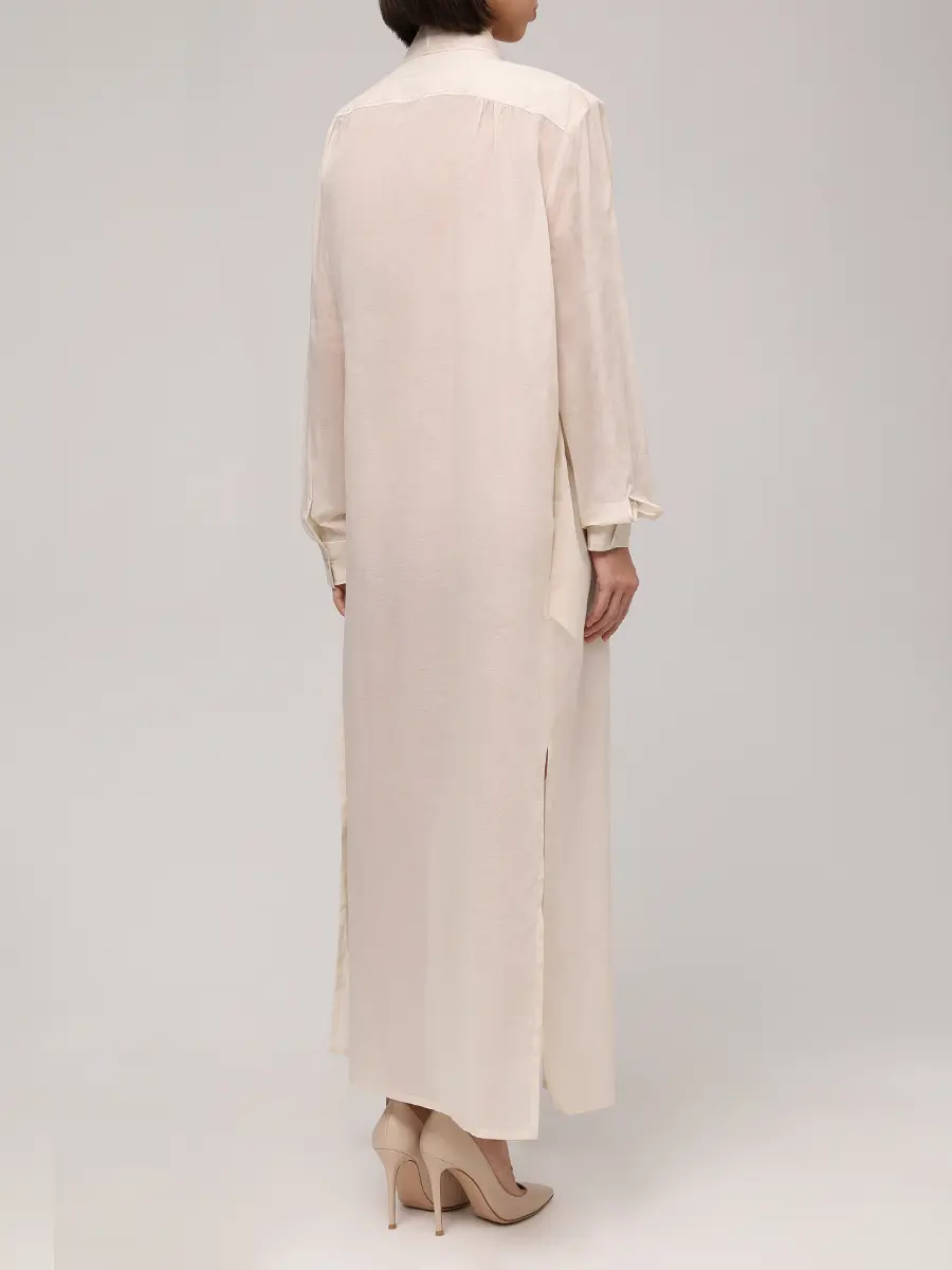 Платье хлопковое ALBERTA FERRETTI 251M 0464-0128 0045+ Бежевый  Фото 3