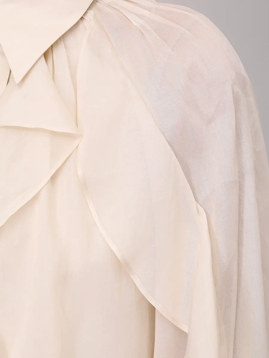 

Блуза хлопковая, Бежевый, 251M 0205-0128 0045+