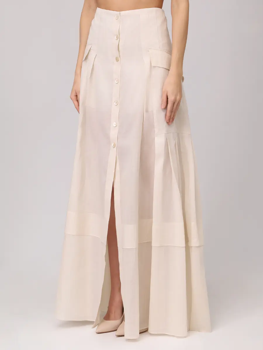 

Юбка хлопковая, Бежевый, 251M 0113-0128 0045+