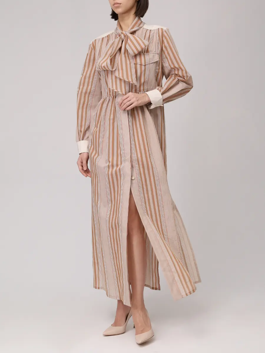 Платье хлопковое ALBERTA FERRETTI 251M 0464-0130 1085+ Полоска  Фото 2