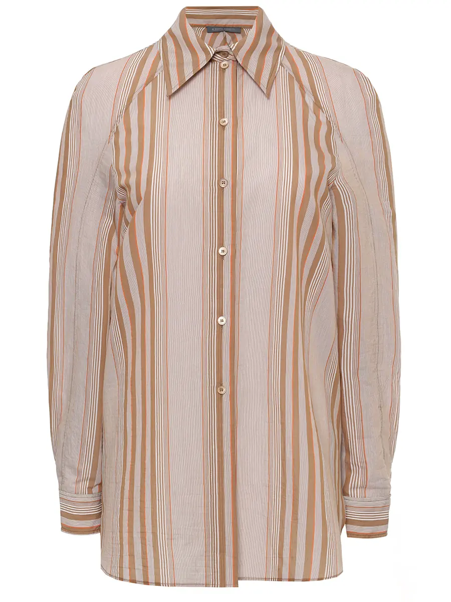 

Рубашка хлопковая, Полоска, 251M 0227-0130 1085+