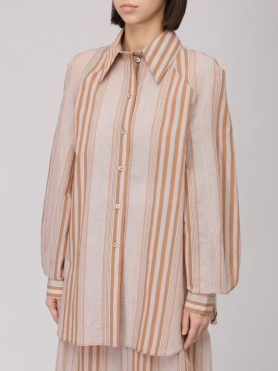 Рубашка хлопковая ALBERTA FERRETTI 251M 0227-0130 1085+ Полоска  Фото 4