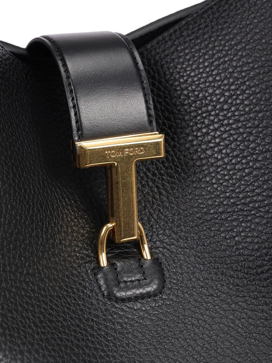 Сумка кожаная Monarch TOM FORD L1743-LCL387X 1N001 Черный  Фото 5