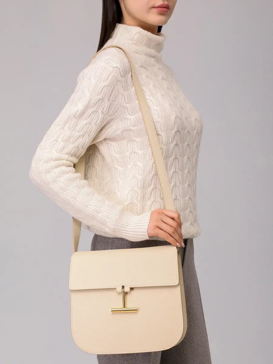 Сумка кожаная Tara TOM FORD L1761-LCL095G 1W018 Кремовый  Фото 2