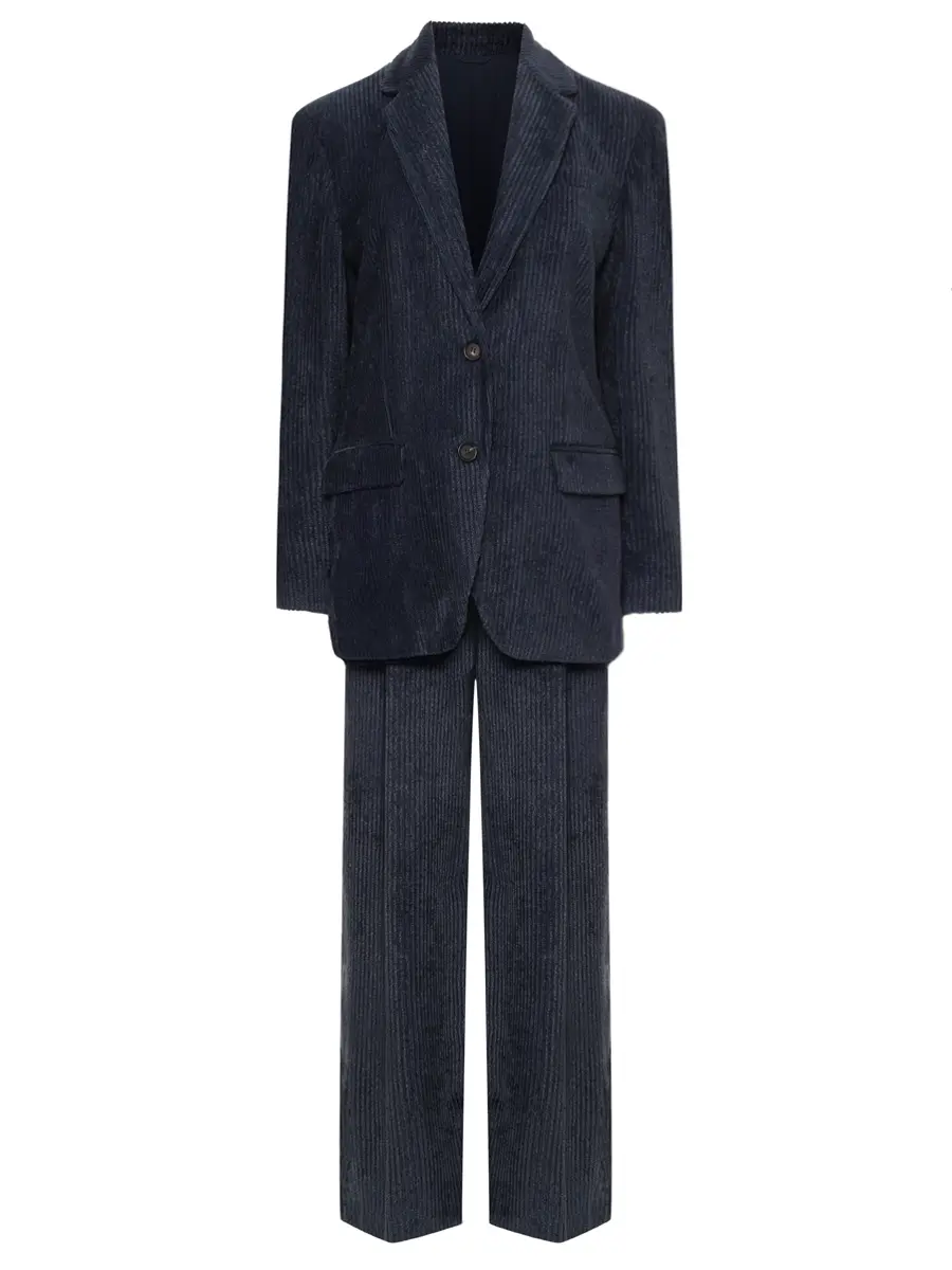Костюм вельветовый BRUNELLO CUCINELLI MG5167514P/MP516P9024 C7186 Синий 