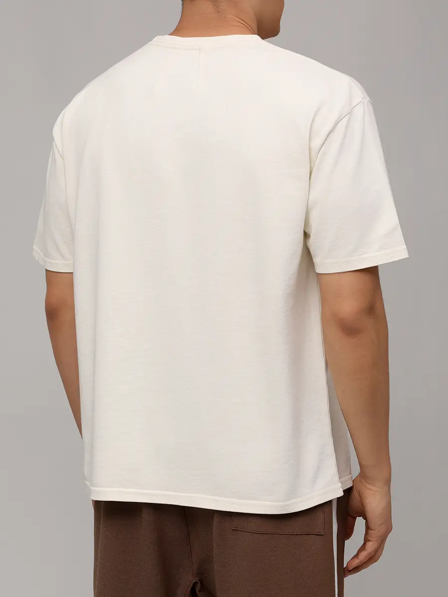 Футболка хлопковая RHUDE RHSS25TT01012 Кремовый  Фото 3