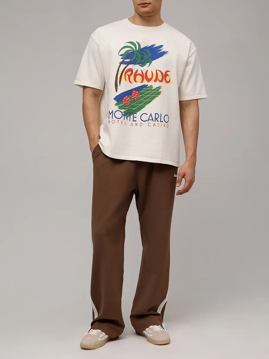 Футболка хлопковая RHUDE RHSS25TT02012 Кремовый  Фото 2