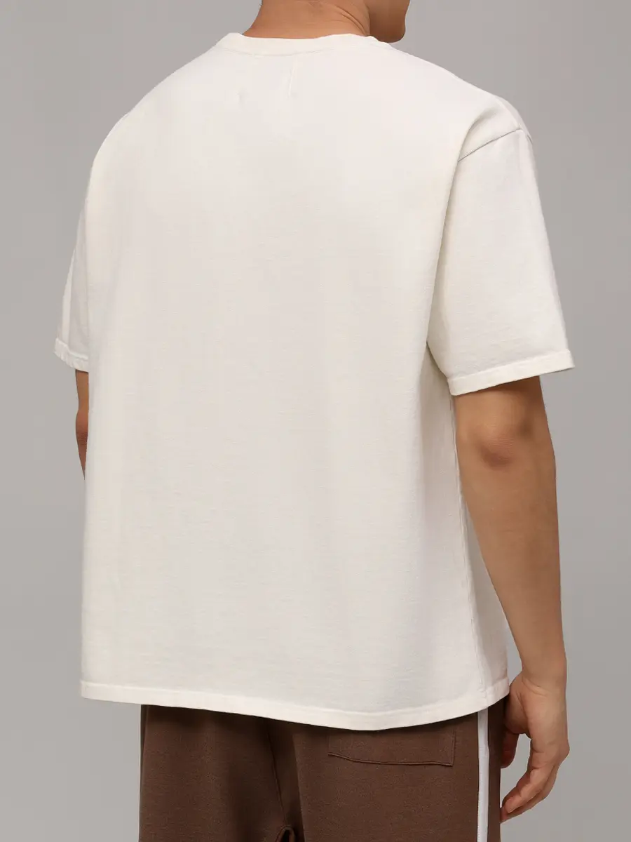 Футболка хлопковая RHUDE RHSS25TT02012 Кремовый  Фото 3