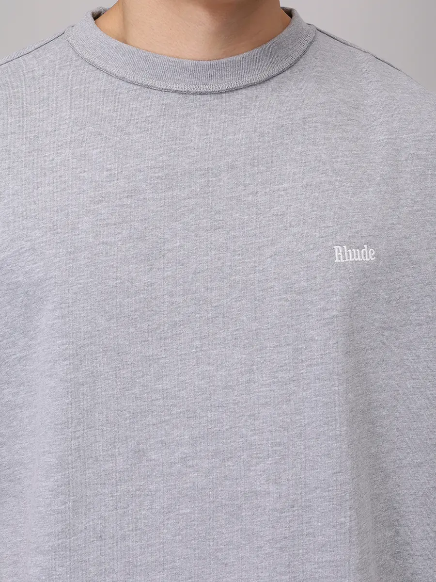 Футболка хлопковая RHUDE RHSS25TT02228 Серый  Фото 5