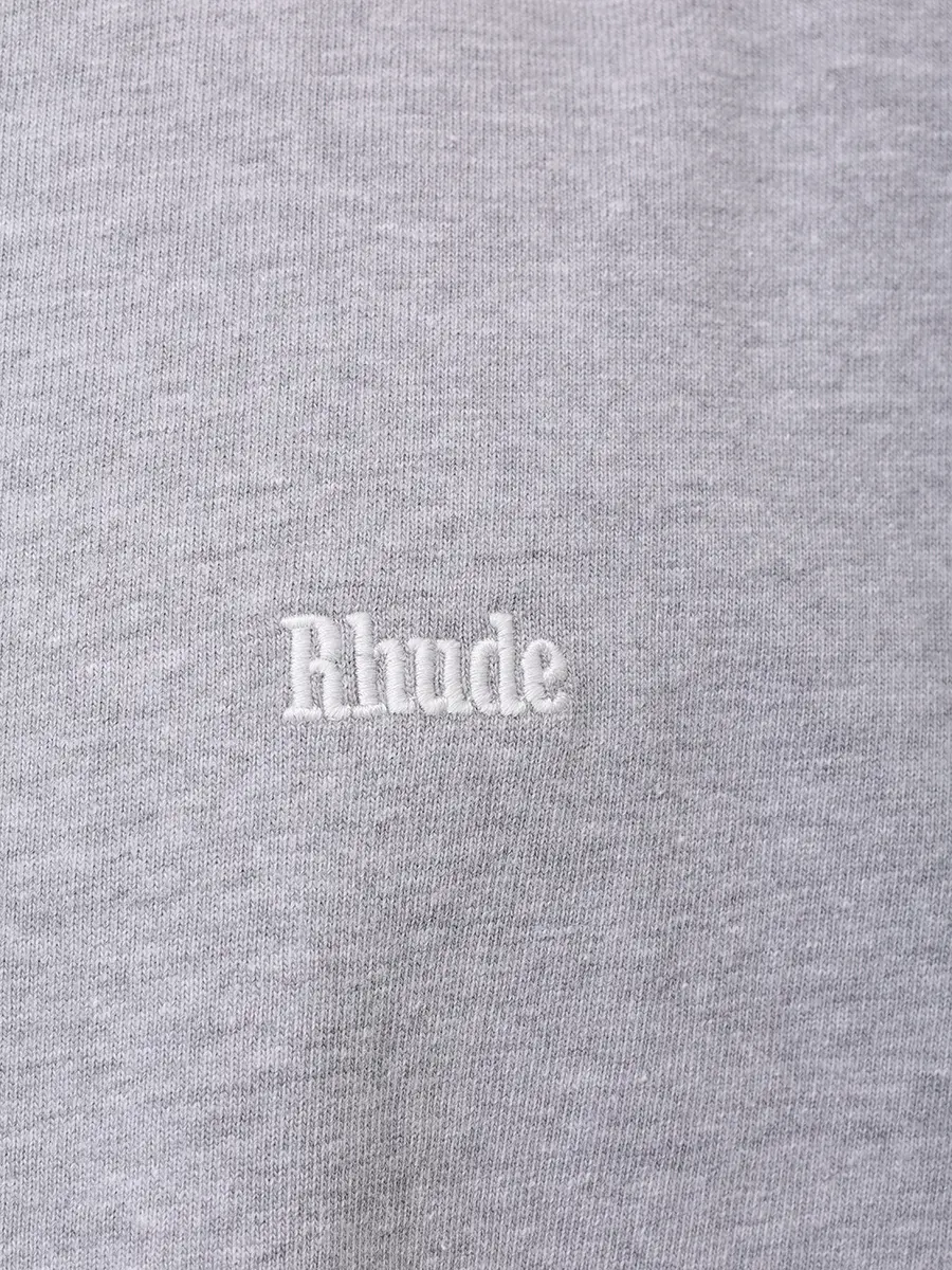 Футболка хлопковая RHUDE RHSS25TT02228 Серый  Фото 6