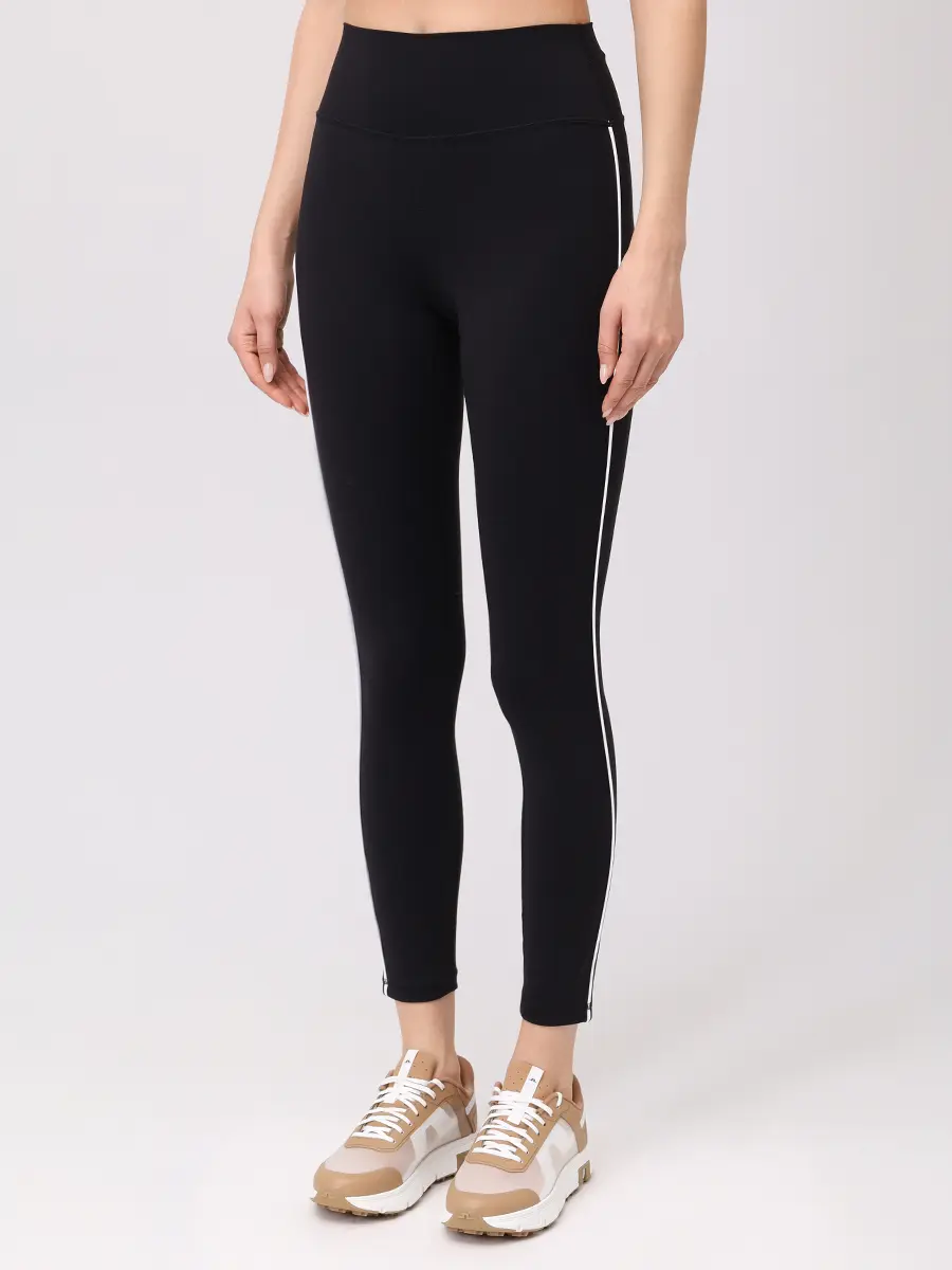 Леггинсы однотонные SPORTY & RICH PA045622324BA01/4 Черный  Фото 4