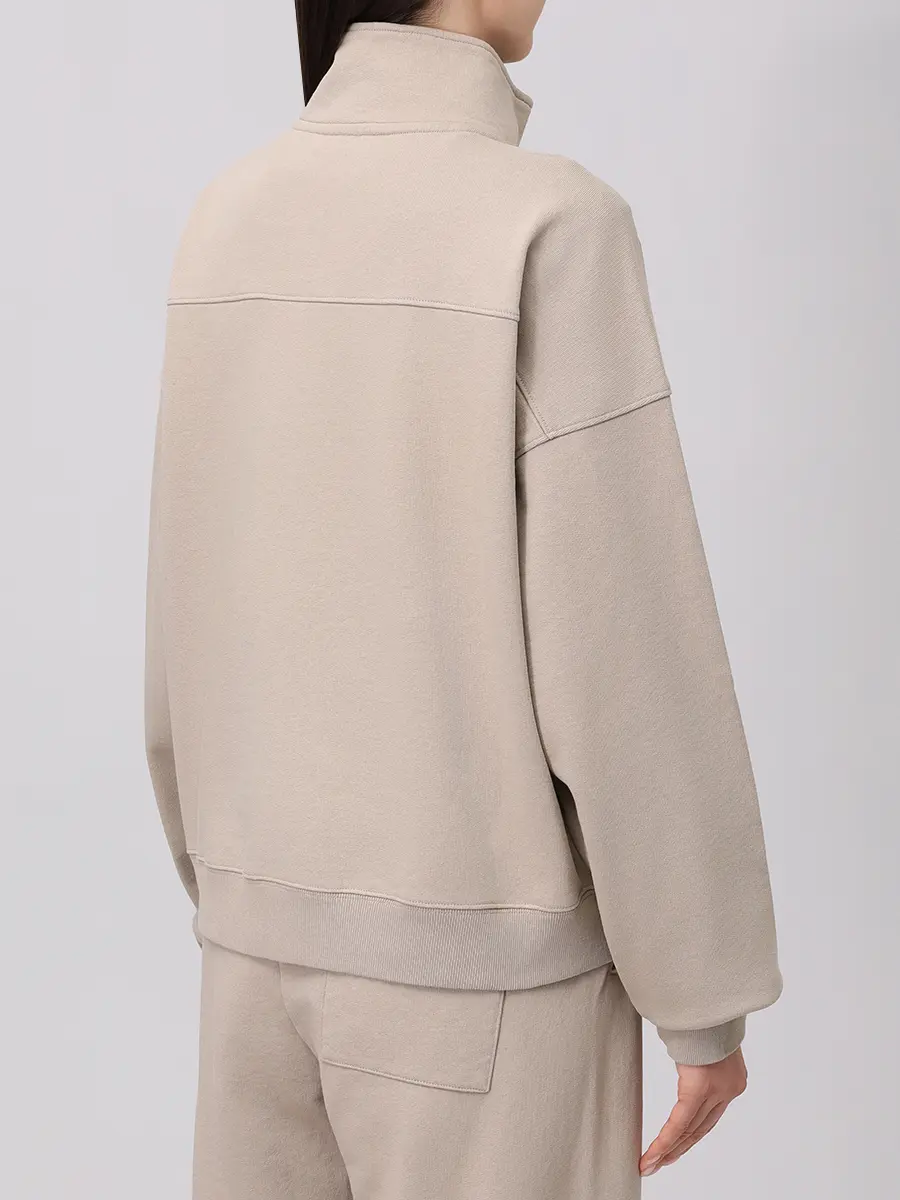 Толстовка хлопковая SPORTY & RICH ST073622508GY15/13 Бежевый  Фото 3