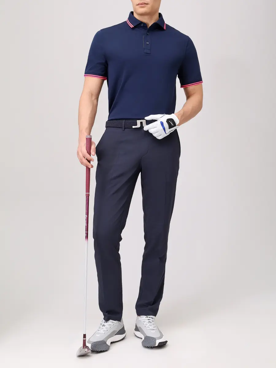 Поло однотонное GFORE GMP000093 Синий  Фото 2