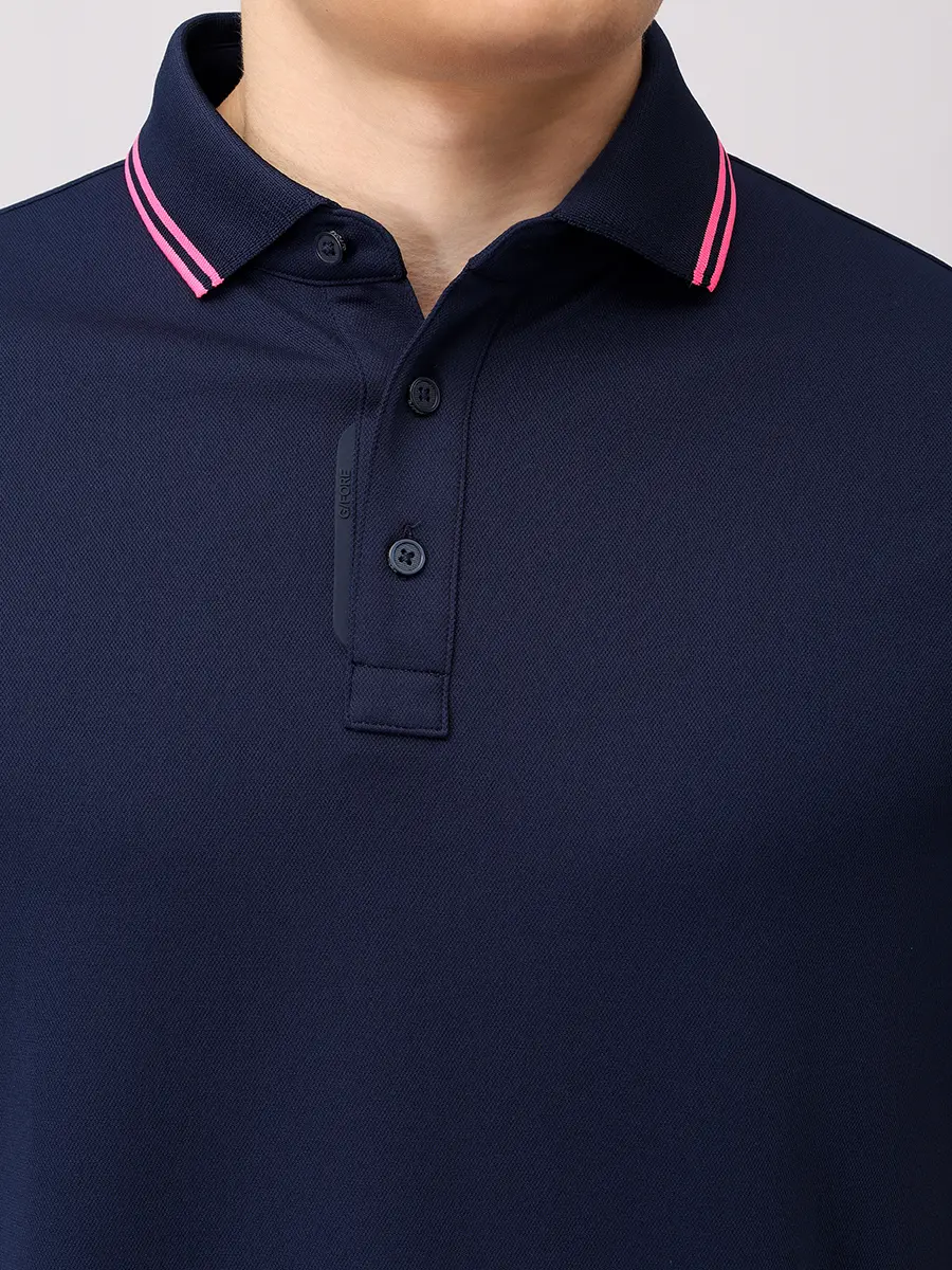 Поло однотонное GFORE GMP000093 Синий  Фото 5